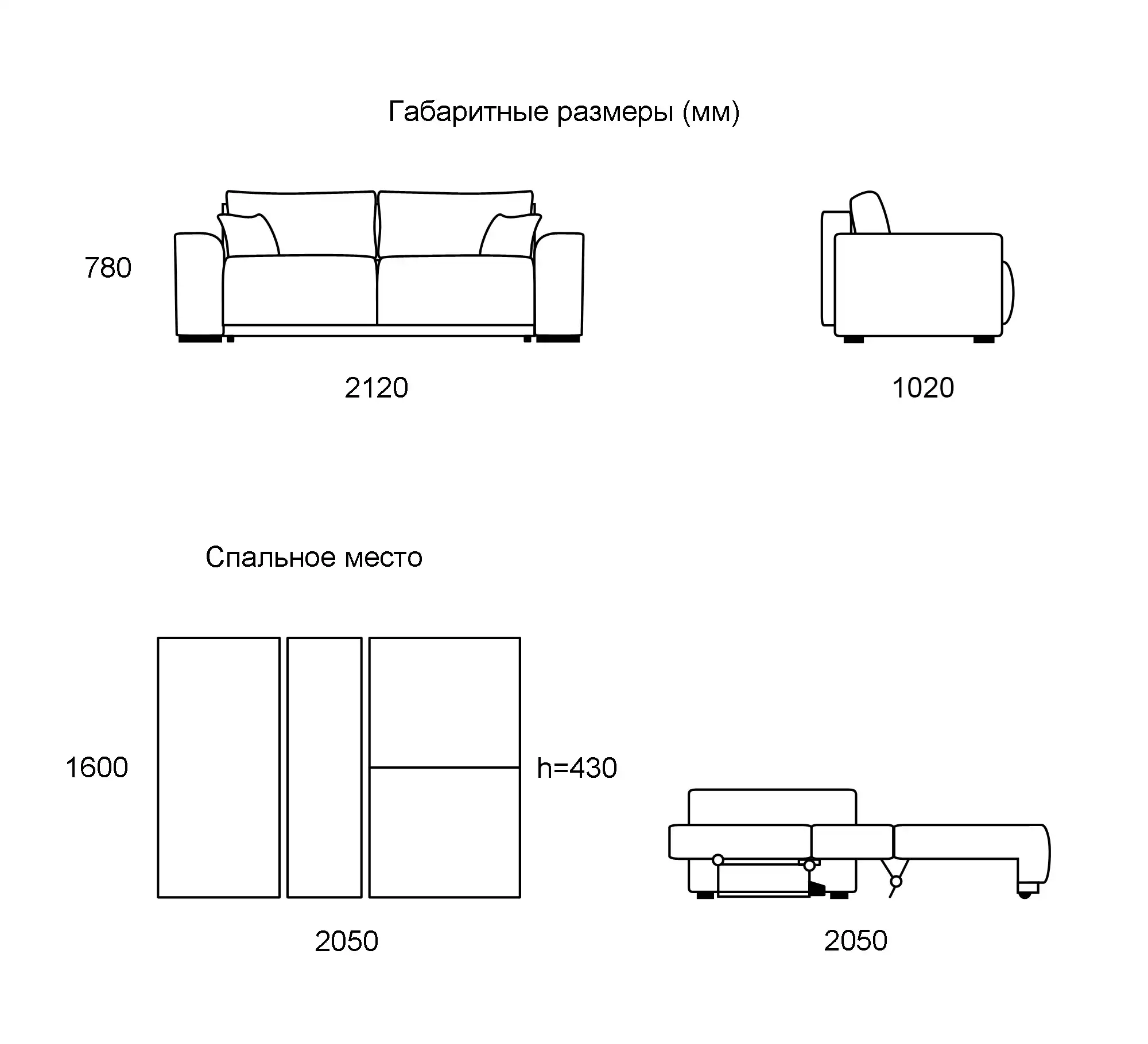 схема сборки дивана рейн